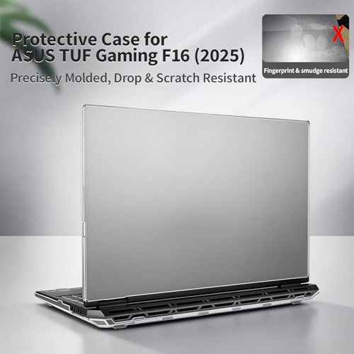 Laptop Case Set for ASUS TUF Gaming F16 (2025) 16 inch Scratch-Resistant & Drop-Resistant Hard Shell Frosted Transparent Protective Cover + Keyboard Cover
