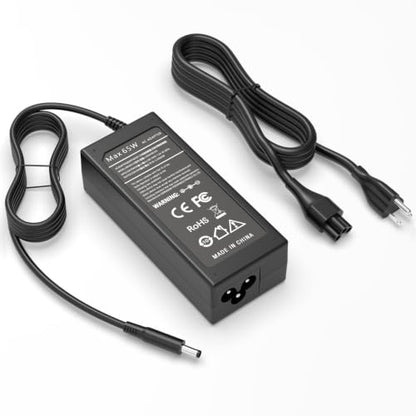 65W 4.5mm Tip Laptop Charger Compatible with Dell Inspiron 14 15 16 | For Dell Inspiron 15 3511 3520 3530 3535 3540 5559 5568 2-in-1, 16 5620 5630 5640 7640, 14 5420 5430 5490 2-in-1 AC Adapter
