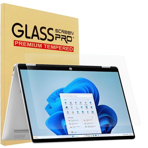 YINOVEEN Tempered Glass Screen Protector for HP OmniBook 14" | Ultra Flip 2-in-1 (14-fh0000), OmniBook 5 Flip (14-fp0000), 9H Hardness, Anti-Scratch - color: Tempered Glass