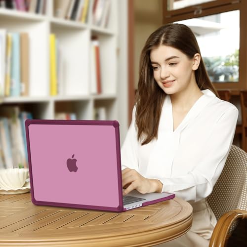 MOSISO Compatible with MacBook Pro 14 inch Case M5 M4 M3 M2 M1 2026-2021 | 3 in 1 Kit Anti-Crack Hard Shell with TPU Bumper, A3427 A3426 A3434 A3112 A3185 A3401 A2918 A2992 A2779 A2442, Wine Red - color: Wine Red