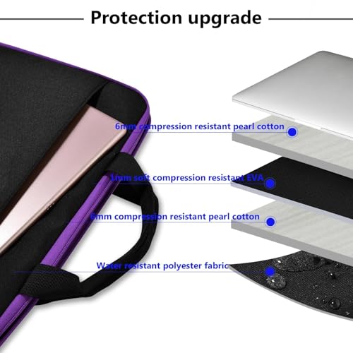 Hseok Laptop Sleeve 13-14 Inch Case Briefcase Compatible with MacBook Neo Pro 14 M5/M4/M3/M2/M1, All Models 13.3 Mac Air/Pro, XPS 13 14, Most Popular 13"-14" Notebooks,BK01PU01 - color: BK01PU01, size: 13"-14"