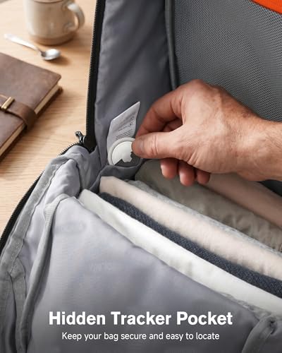 Tolaccea 30L Travel Laptop Backpack TSA Carry-On for Business Trips Commute | 100% RPET Recycled Fabric | EVA-cushioned Laptop Protection | TSA 180° Lay-flat Opening | Reinforced Stability Base Panel - color: Navy