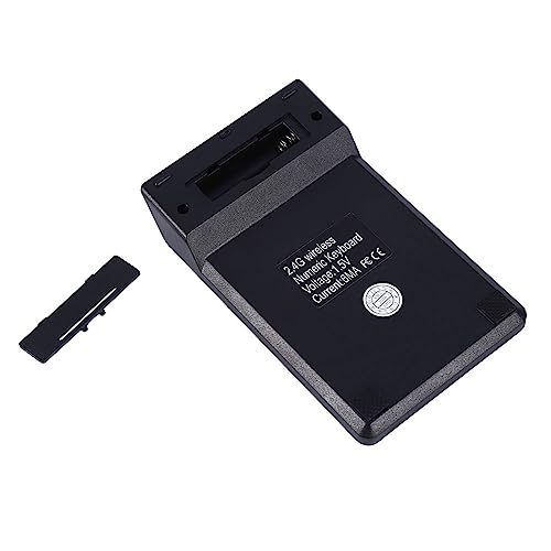 Wireless Numeric Keypad 2.4G | Compact & Portable, Auto Sleep Mode, 18 Keys for Laptop & PC, USB Receiver Included (Black)