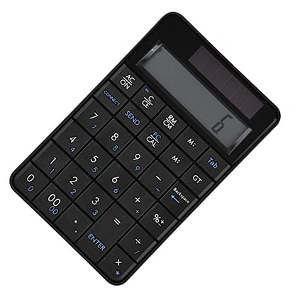 2-in-1 29-Key Numeric Keypad with LCD Display & Solar Power – Compact Small Num Pad for Laptop, Desktop, Accounting, Data Entry – Lightweight Portable Number Pad