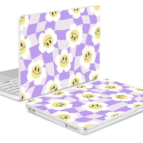 Tuiklol for 2026 MacBook Neo 13 Inch A18 Pro Chip Case, (Model A3404) Anti-Scratch Anti-Drop Slim Hard PC Shell Case with Shockproof Protective MacBook Neo Laptop Cover, Checker Flowers - color: Checker Flowers