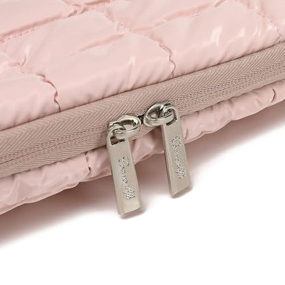 Canvas Life 360 Protective Plush Laptop Sleeve 14-14.4-inch Laptop Sleeve Bag Compatible with HP, Lenovo, Dell, ASUS, MacBook Pro 14-inch - Quilted Design (Pink, 14 inch / 14.0 inch) - color: Pink