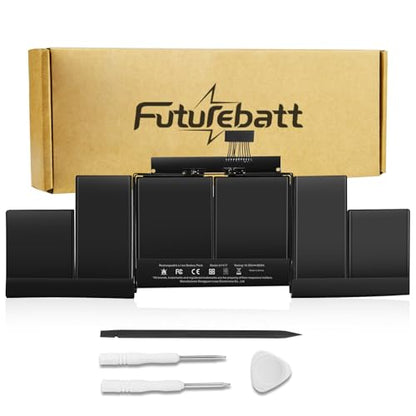 Futurebatt A1417 Replacement Battery for MacBook Pro 15 inch Model A1398（Early 2013 Mid 2012）, Model EMC 2673 2512 Identifier: MacBookPro10,1 MC975LL/A ME665LL/A - size: A1417 14.61, 6.73, 0.98in