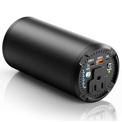Portable Power Station With AC Outlet, 27000mAh Battery, 100W AC, 65W PD | Compact Portable Power For Camping, Travel, Home Backup And Outdoor Activities With 4 Charging Ports