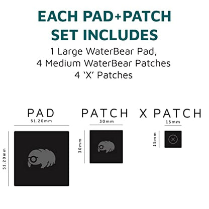 KUVRD Waterbear - Universal Screen Cleaners - Teeny Tiny Cleaning Tools for Your Lenses & Screens - 2-Pack - (1 Patch Set, 1 Pad Set) - size: 2-Pack (1 Patch Set, 1 Pad Set)