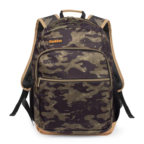 24L Travel Laptop Backpack, Business Anti Theft Slim Sturdy Large Laptops Backpack, Water Resistant College Computer Bag Gift for Men & Women Fits 17 Inch Notebook, Camouflage