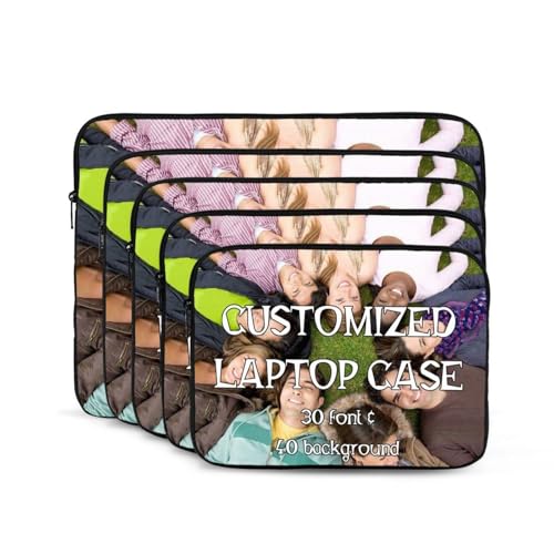 Custom Photo Laptop Sleeve Bag Design Personalized Laptop Case Business Computer Cover Customized Men Women Gift for Shockproof Carrying Briefcase 10 Inch - size: 10 Inch