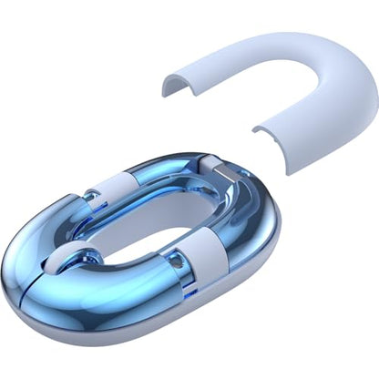 Travel Mouse Blue Wireless Mouse for Laptop. Bluetooth Silent Mouse | Rechargeable Portable Cute Donut Mice Dual Mode & 2.4G, 1200 DPI for Mac, iPad, PC - color: Blue