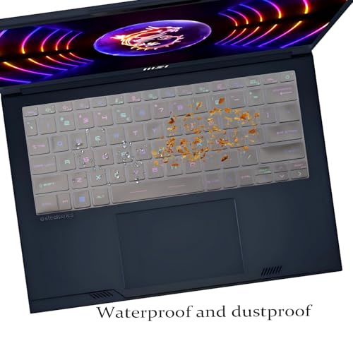 i-Tensodo Keyboard Cover Skin for 14" MSI Stealth 14 Studio A13VF A13VE, Stealth 14 AI Studio A1VEG A1VFG A1VGG, Cyborg 14 AI A13VX US Layout Keyboard-TPU