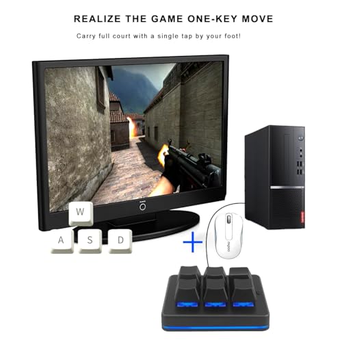 6 Key Mini Keypad Wireless USB Mechanical Gaming Macro Keyboard Customized Programmable OSU Keypad with RGB Led for PC Gaming OSU Office Work HID
