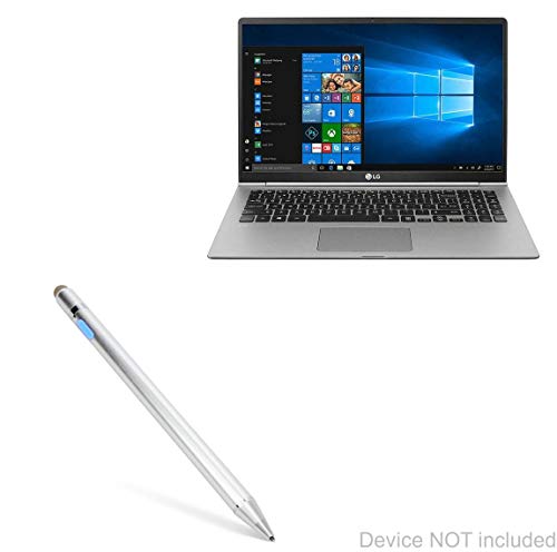 BoxWave Stylus Pen Compatible with LG Gram (15Z990) (15.6 in) - AccuPoint Active Stylus, Electronic Stylus with Ultra Fine Tip - Metallic Silver