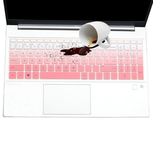 Keyboard Cover for 15.6 17.3 HP Laptop 17-cn 17-cp 15-fc 15-fd 15-eg 15-eh 15-er Series 15-fc0025dx fc0093dx 15-fd0023dx 15-fd0005dx 15t-fd100 15z-fc000 15t-eg300 17t-cn300/cn400 17-cn4033cl 17z-cp200 - color: GradientPink(Regular Letters)
