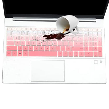 Keyboard Cover for HP 15.6" Laptop 15-fc 15-fd Series, HP Pavilion 15-eg 15-eh/er, HP Pavilion 17z 17-cn 17-cp 15z-fc000 15t-fd000 15t-eg300 15-fc0093dx 15-fc0025dx 15-fd0083wm 15-fd0107dx 17t-cn300 - color: GradientPink