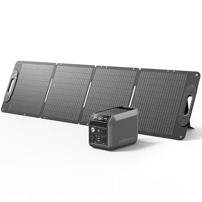 Dabbsson 768Wh Solar Generator with 120W Solar Panel,Portable Power Station,Up to 900W AC Output,1.5X Extended Runtime,Recharge 100% in 1.6 Hrs, 600L Semi-Solid LiFePO4,EPS,100W USB-C,for Camping RV - style: 600L+SP120W Solar Panel