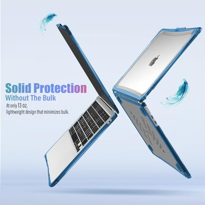 IBENZER Hexpact Protective MacBook Air 13 inch Case M5 2026 M4 2025 M3 M2 2024-2022 A3449 A3240 A3113 A2681, Heavy Duty Case & KeyboardCover & ScreenFilm, Navy Blue, HPE-KK-NVBL+2B - color: Navy Blue