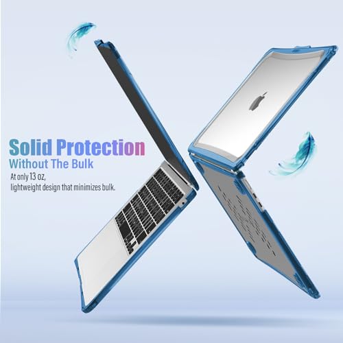 IBENZER Hexpact Protective MacBook Air 13 inch Case M5 2026 M4 2025 M3 M2 2024-2022 A3449 A3240 A3113 A2681, Heavy Duty Case & KeyboardCover & ScreenFilm, Navy Blue, HPE-KK-NVBL+2B - color: Navy Blue