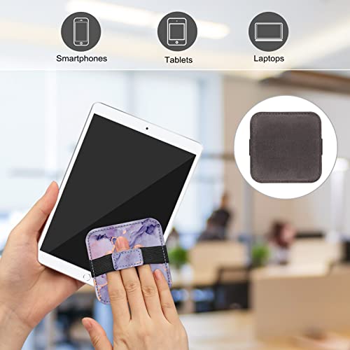 Fintie Screen Cleaning Pad, [4 Pack] Soft Cloth Car Phone Screen Cleaner | Microfiber Wipe Cleaning with Elastic Strap for iPad, iPhone, MacBook, Tablets, Laptop, Monitor (Marble) - color: Marble