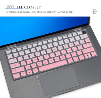 Keyboard Cover Skin for 14" Dell Latitude 7440 7430 7420 7410 5440 5431 5430 5420, Dell Latitude 9420 9430 14" / Latitude 9520 9510 15" / Latitude 7640 16" Keyboard Protector - Gradual Pink - color: Gradual Pink