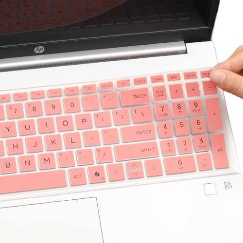 Keyboard Cover for HP 15.6" Laptop 15-fc 15-fd 15t-fd000/fd100 15-fd0023dx 15-fd0005dx 15-fd0127dx 15-fd0182wm 15-fd0123dx 15-fd1055cl 15-fd0107dx fd0131wm fd0095wm fd0132wm fd0081wm fd0055tg fd1447nr - color: Pink