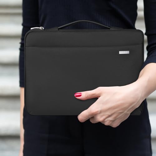 LANDICI 15.6-16 Inch Protective Laptop Sleeve with Handle, Black | Waterproof computer cover for MacBook Pro 16 M1-M4 2019-2025 and 15.6-16 inch HP, Dell, Lenovo, Acer and ASUS laptops - color: New Black, size: 15.6-16 inch