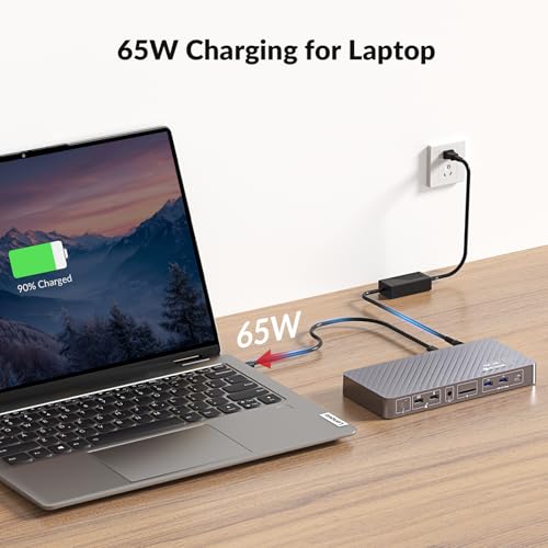 AV Access iDock P10 KVM Docking Station 2 Monitors 2 PC, GbE, EDID, 65W PD | 5xUSB-A, USB C Hub, 4K@60Hz HDMI & DisplayPort USB C KVM Switch Dual Monitor Laptop & Desktop, Audio, SD, Remote Switch - style: iDock P10