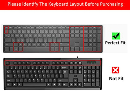 Keyboard Cover for HP Pavilion 27 All in One PC, HP Pavilion 27-Xa0055Ng/0370Nd/0076Hk/0010Na, HP Pavilion 24-inch All in One PC, 24 Xa0002A/0300Nd/0051Hk, HP Pavilion All in One Accessories, Black - color: Black
