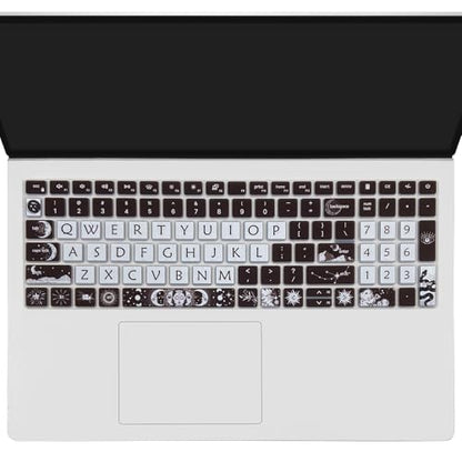 Cute Keyboard Cover for Dell Inspiron 15 3000 5000 7000 3510 3511 3515 3525 3530 3535 5510 5515 5518 7510 15.6", Inspiron 16 7610, Vostro 15 3510 5510 5515, Latitude 3520, Sun and Moon - color: Sun and Moon