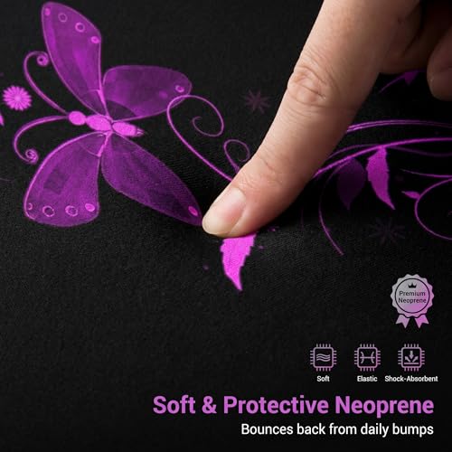 10 inch Messenger Bag Carrying Case Sleeve with Handle Accessory Pocket Fits 7 to 10-Inch Laptop/Notebook/ebooks/Kids Pad (7-10.2 inch, Nice Butterfly) - color: Nice Butterfly, size: 7-10.2 inch