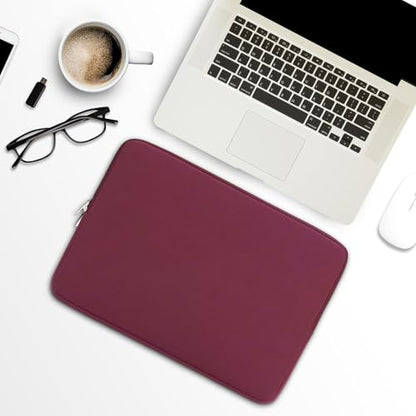 RAINYEAR 13 Inch Laptop Sleeve Case Padded Carrying Bag, Red | Slim Protective Soft Zipper Computer Cover for 13.3 inch MacBook Air/Pro M1 M2 M3 M4 M5 A3449 A3240 A3113 A2681 A2338 - color: Red, size: 13"