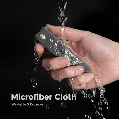 CLICK CLEAN 2Pcs Screen Cleaner, Fingerprint Proof Mist Cleaner Spray, All-in-One Cleaner with Microfiber for All Phones, Laptop and Tablet Screens (Grey + Dark Blue) - color: Grey + Dark Blue