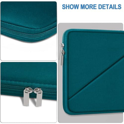 Laptop Sleeve 15.6 inch, Traveling Carrying Computer Bag with Zippered Pocket, Shockproof Protective Laptop Case Compatible for Apple Notebook, HP, Dell, Acer, Asus, Lenovo, Cyan - color: Cyan, size: 15.6 inch