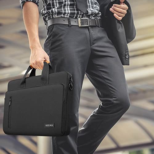 KIZUNA Laptop Bag Case 15.6 Inch Computer Shoulder Sleeve Briefcase for 16" MacBook Pro M1 M2 M3/16 Lenovo IdeaPad Flex 5i/Thinkbook 16+ /15" IdeaPad Gaming 3i/Slim 3i /Dell XPS 15,Black - color: Black, size: 15-15.6 Inch