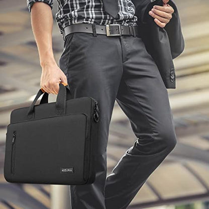 KIZUNA Laptop bag Case 12.5 Inch Shoulder briefcase Handbag For MacBook Air 13 M3 M2/MacBook Pro 14 M1 M2 Pro/13.3" Yoga Slim 7i Carbon/14 Lenovo ThinkPad X1 Carbon, Black - color: Black, size: 12.5-13 Inch