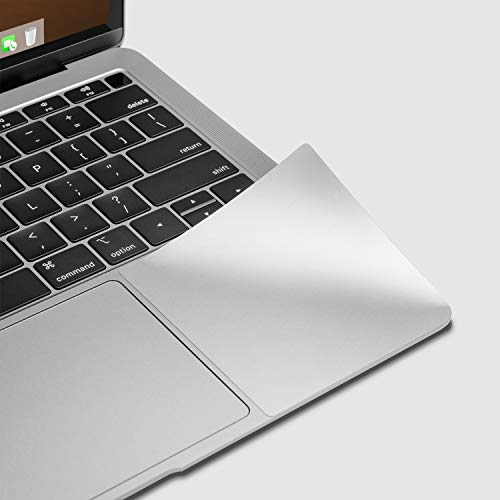 UPPERCASE Premium Palm Rest Protector Skin Cover Set Compatible with 2020 2021 Intel/M1-based MacBook Air 13", A2337 A2179, Silver