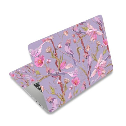 12 12.1 13 13.3 14 15.4 15.6 Inch Laptop Skin Decal, Laptop Skins Stickers Decals for Notebook PC, Universal Reusable Vinyl Laptop Cover Sticker, Waterproof Art Protector I Purple Bird Cute - color: Purple Bird Cute