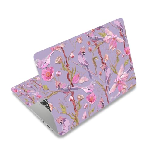 12 12.1 13 13.3 14 15.4 15.6 Inch Laptop Skin Decal, Laptop Skins Stickers Decals for Notebook PC, Universal Reusable Vinyl Laptop Cover Sticker, Waterproof Art Protector I Purple Bird Cute - color: Purple Bird Cute