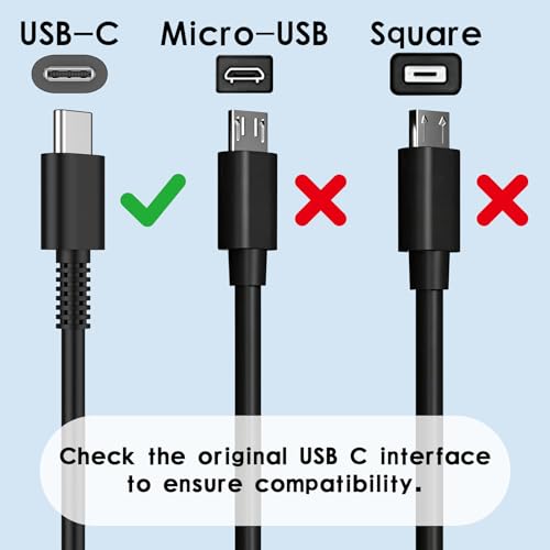 65W USB C Laptop Charger Compatible with MacBook Pro/Air, Dell Latitude/XPS, HP Spectre/Envy, Lenovo ThinkPad/Yoga, ASUS ZenBook, Samsung Galaxy, Chromebook and Smartphones, Power Adapter - color: BLACK-L