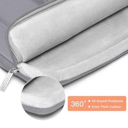 MOSISO 360 Protective Laptop Case 13.3 inch, 13-13.3 inch Laptop Sleeve | Compatible with MacBook Air/Pro 13 / Pro 14, HP Dell ASUS Lenovo,Side Open Bag with 2 Raised&1 Flapover Pockets, Steel Gray - color: Steel Gray, size: 13.3 inch
