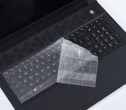 Keyboard Cover for 18" Dell Alienware M18 R2 M18 R1 Series Gaming Laptop, Alienware M18 R2 Keyboard Skin Protector - TPU - size: 18" (M18 R1/R2)