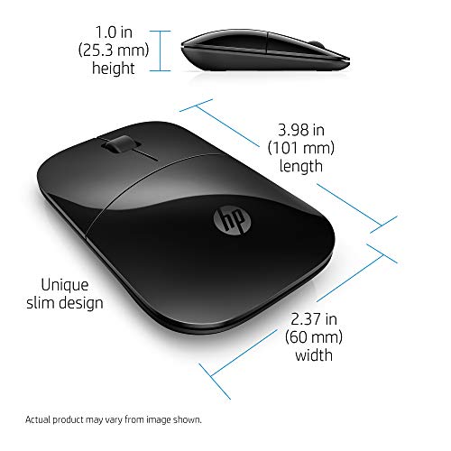 HP Wireless Mouse Z3700 (26V63AA#ABL, Black) - color: Black