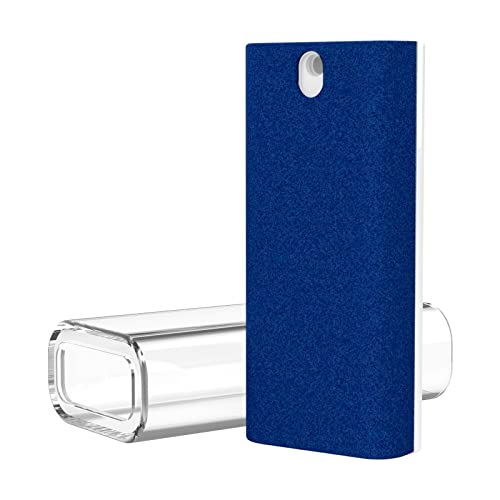 CLICK CLEAN Screen Cleaner with Pull-Out Stand & Microfiber, Dark Blue | Fine Mist Spray, Streak-Free, Anti-Static, Removes Fingerprints & Smudges, Gentle Formula, For Phones, Laptop and Tablet - color: Dark Blue