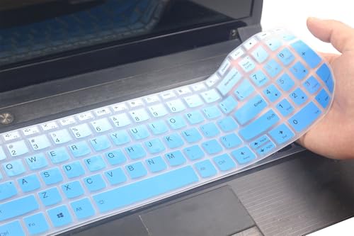 Silicone Keyboard Cover Compatible for Lenovo ideaPad Flex 5 5i 16", Lenovo Yoga 7 7i 16", Yoga 7i 15.6", ideaPad 3 3i 5 5i 15.6", ideaPad Slim 5 5i 16", Lenovo V15 G5 G4 G3 G2 15.6" (Ombre Blue) - color: Ombre Blue, size: Compatible for ThinkBook 15p