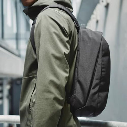 ALPAKA Metro Backpack 12L Compact Laptop Backpack Black | Laptop Sleeve Fits 14-inch Laptop, Internal Water Bottle pocket for Men and Women, Weatherproof Fabric Axoflux 300D - color: Black-axoflux 300d