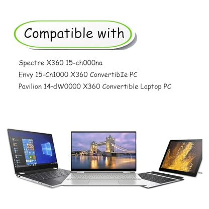Tilt Pen for HP Tilt Pen SPEN-HP-03(2MY21AA) Compatible with HP Spectre X360/Envy X360/Pavilion X360 Laptop for Window 10