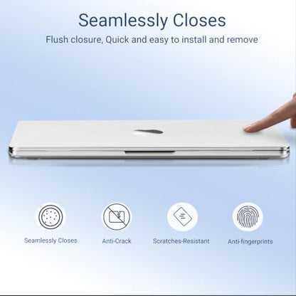 MOSISO Compatible with MacBook Pro 14 inch Case M5 M4 M3 M2 M1 2026-2021 | Ultra-Thin Seamlessly Closes Crack-Resistant Protective Hard Matte Shell&Keyboard Cover, Matte Clear - color: Matte Clear