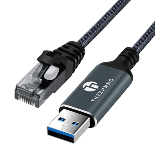 USB to Ethernet Cable 6.6FT, USB 3.0 A to RJ45 Male Cable Directly Connected Gigabit LAN Network, Compatible with Laptop, PC, MacBook, Switch, Windows 10/11, macOS, Linux - size: 6.6FT, style: USB A to Ethernet